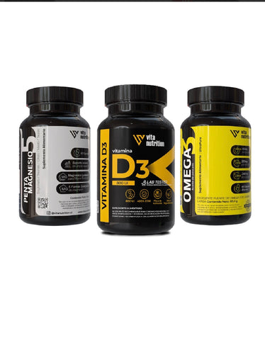 Penta Magnesio, Omega 3 y Vitamina D3