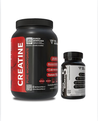 Creatina en Polvo 1 KG + Penta Magnesio