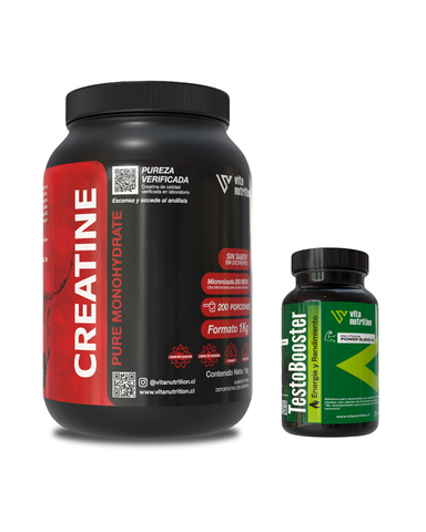 Creatina en Polvo 1 KG + TestoBooster