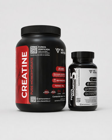 Creatina en Polvo 1 KG + Penta Magnesio
